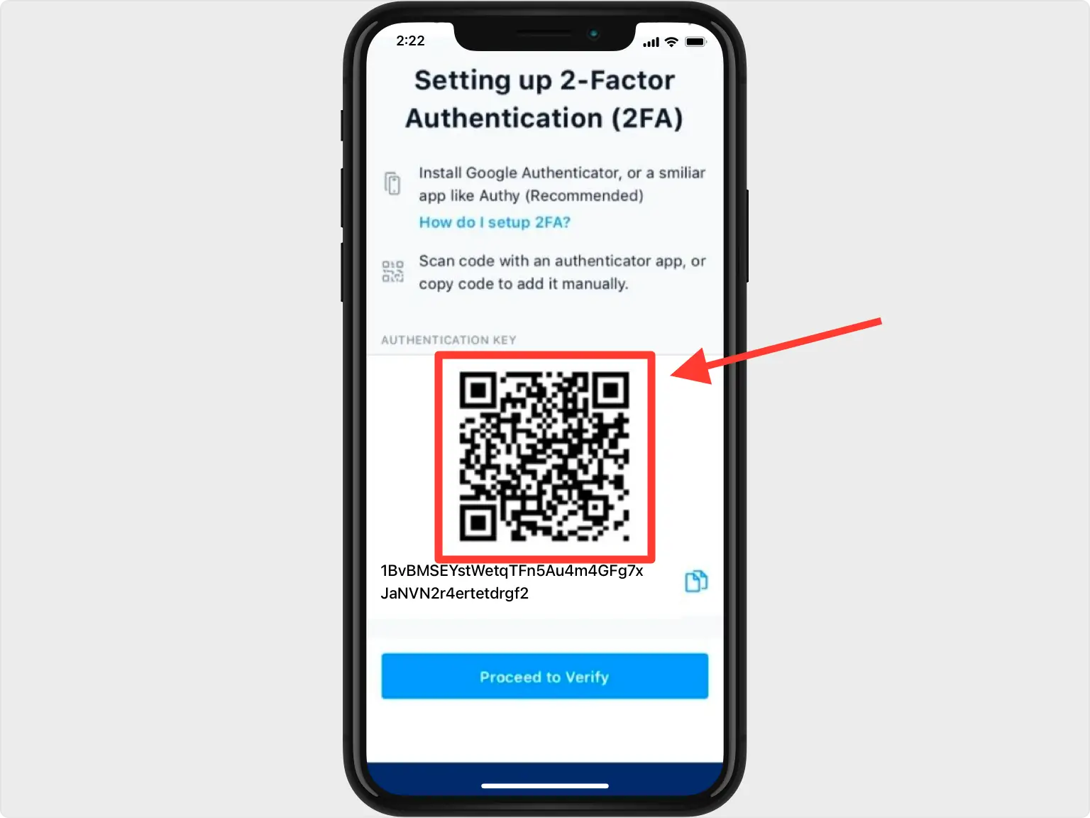 Enable 2FA on crypto wallet