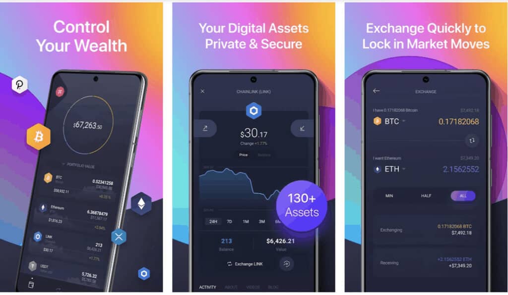 Mobile Crypto Wallet with Fiat Onramp